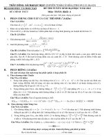 đề chính thức khối A 2013