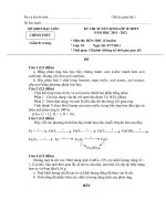 de hoa chuyen thpt chuyen bac lieu