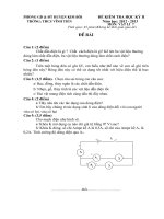 Đề kiểm tra vật lý 6,7 học kỳ II năm 2013