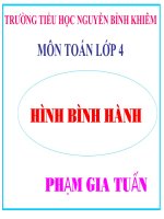 Toán Lớp 4-Hình Bình Hành