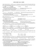 ôn tập dòng điện xoay chiều hay