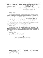 Đề thi HSG văn 6 (Đề 1)