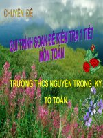 Quy trình kiểm tra 1 tiết toán