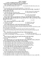 BAI TAP TRAC NGHIEM LY 9 KI II