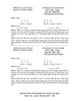 khảo sát chất lượng cuối năm