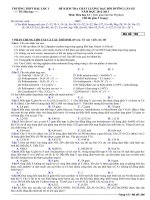 De khao sat chat luong lan 3 THPT Hạu loc 1