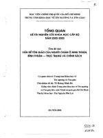 đề tài vấn đề tôn giáo của người chăm ở ninh thuận bình thuận thực trạng và giải pháp