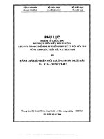 đánh giá diễn biến môi trường nước dưới đất tỉnh bà rịa - vũng tàu