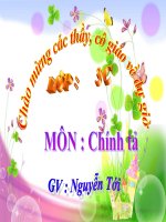 Giáo án điện tử : chính tả : dòng suối thức