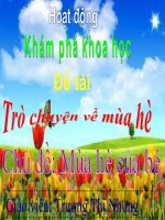 mùa hè của bé