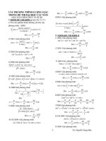 phương trình lượng giác trong Đề thi ĐH