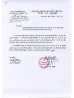 Kết quả giải Toán trên internet cấp Quốc gia Năm học2012-2013