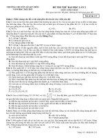 THI THƯ CHUYEN LE QUY ĐON BRVT