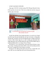 LỄ KẾT NẠP ĐOÀN VIÊN MỚI