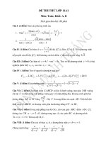 Đề thi thử lớp 11-THPT Mỹ Đức C-Khối A,B