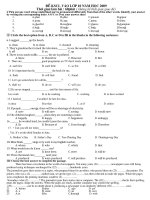 de thi thu tieng anh vao lop 10