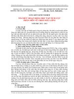 Sang kien kinh nghiem - Tổ chức học tập tích cực phân môn Vẽ theo mẫu Lớp 8