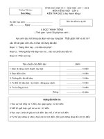 Đề thi Toán Lớp 5