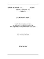 Nghiên cứu đặc điểm lâm sàng, mô bệnh học của viêm thận Lupus tại Khoa Thận-Tiết Niệu Bệnh viện Nhi trung ương.