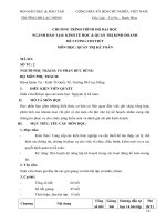 CHƯƠNG TRÌNH TRÌNH ĐỘ ĐẠI HỌC NGÀNH ĐÀO TẠO: KINH TẾ HỌC  QUẢN TRỊ KINH DOANH ĐỀ CƯƠNG CHI TIẾT MÔN HỌC: QUẢN TRỊ KẾ TOÁN