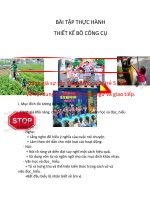 THIẾT KẾ BỘ CÔNG CỤ