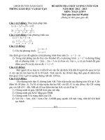 Đề kiểm tra cuối nam 2012 - 2013