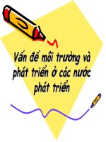 vẫn đề môi trường và phát triển