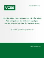 tái cân bằng cho chiến lược tái cân bằng phân bổ nguồn lực cho chiến lược ngoại giao của hoa kỳ ở khu vực châu á – thái bình dương