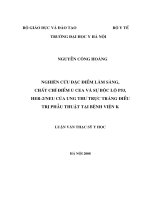 Nghiên cứu đặc điểm lâm sàng, chất chỉ điểm U CEA và sự bộc lộ P53,   HER-2_NEU của ung thư trực tràng điều trị phẫu thuật tại Bệnh viện K