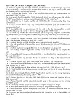 đề cương ôn thi tốt nghiệp cao đẳng nghề