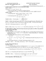 ĐỀ THI THỬ THPT BÙI DỤC TÀI. QUẢNG TRỊ