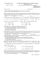 Đề thi thử Việt Trì - Phú Thọ