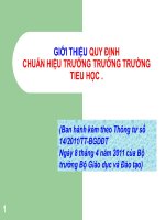 Chuẩn HT trường TH