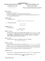 cac de thi thu dai hoc