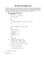 Ôn tập toán lượng giác 11 và thi đại học