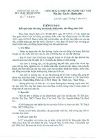 Thông báo kết quả cuộc thi sáng tạo thanh, thiếu niên, nhi đồng