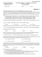 đề thi thử THPT văn giang lần 3 năm 2013