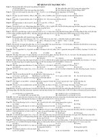 đề khảo sát đại học môn hóa 2013