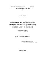 Nghiên cứu đặc điểm lâm sàng mô bệnh học và kết quả điều trị  ung thư âm hộ di căn hạch