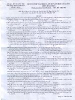 đề thi thử đại học lần 3 của trường chuyên quảng trị