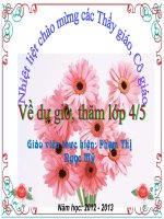 tap lam van: Đoạn văn trong bài văn miêu tả cây cối