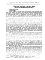 Một số biện pháp làm tôt công tác PCGDTHĐĐT