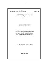 Nghiên cứu đặc điểm lâm sàng và một số xét nghiệm trong ung thư biểu mô tuyến giáp