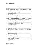 Báo cáo thực tập tốt nghiệp  Hoàn thiện công tác kế toán nguyên vật liệu tại Công ty cổ phần đầu tư Bạch Thái Bưởi