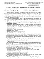 Kế hoạch tổ chức ngày hội đọc sách