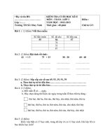 Đề thi cuối kì 2 Lớp 1