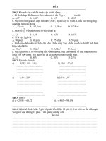 6 BÀI KT TOÁN 5 CUỐI NĂM