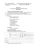 biên bản tờ trình xét duyệt tuyển sinh