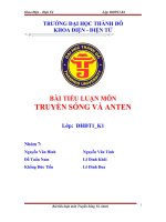 bài tiểu luận môn truyền sóng và anten