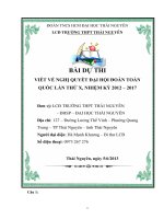 BÀI DỰ THI VIẾT VỀ NGHỊ QUYẾT ĐẠI  HỒI ĐOÀN TOÀN QUỐC LẦN X